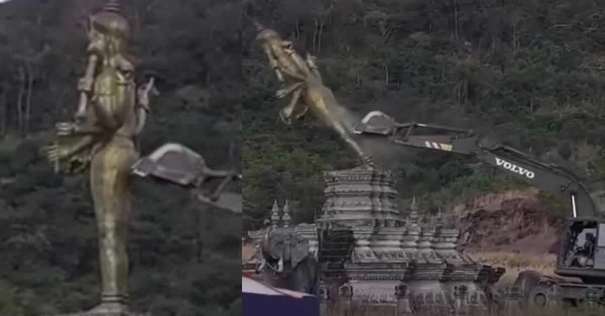 タイ、国境地帯の管理のためヒンドゥー教の像を撤去したと発表