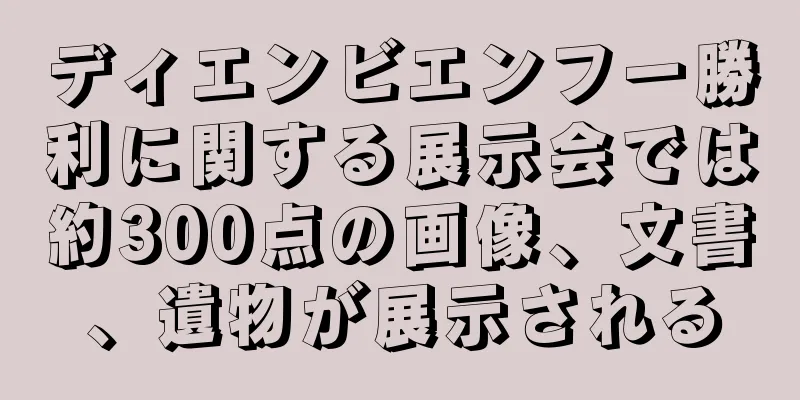 ディエンビエンフー勝利に関する展示会では約300点の画像、文書、遺物が展示される