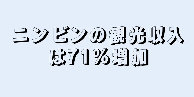 ニンビンの観光収入は71%増加