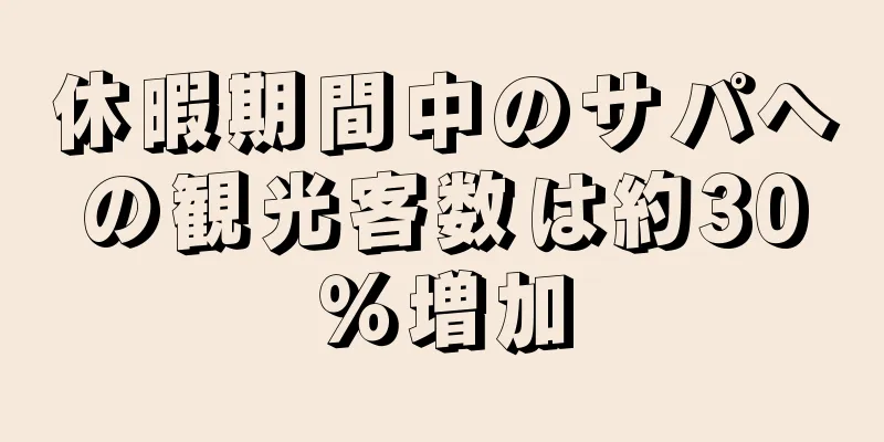 休暇期間中のサパへの観光客数は約30％増加
