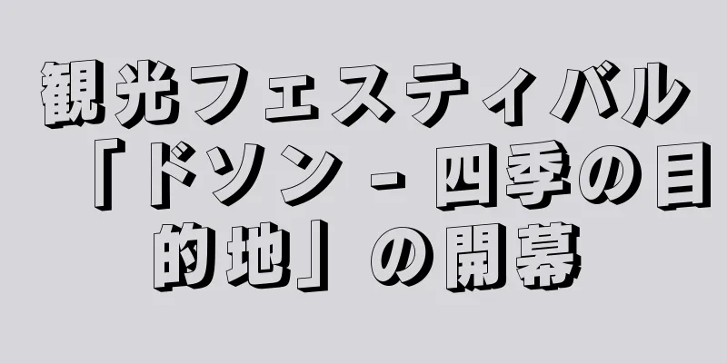 観光フェスティバル「ドソン - 四季の目的地」の開幕