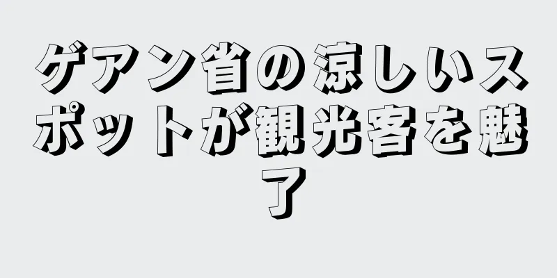 ゲアン省の涼しいスポットが観光客を魅了