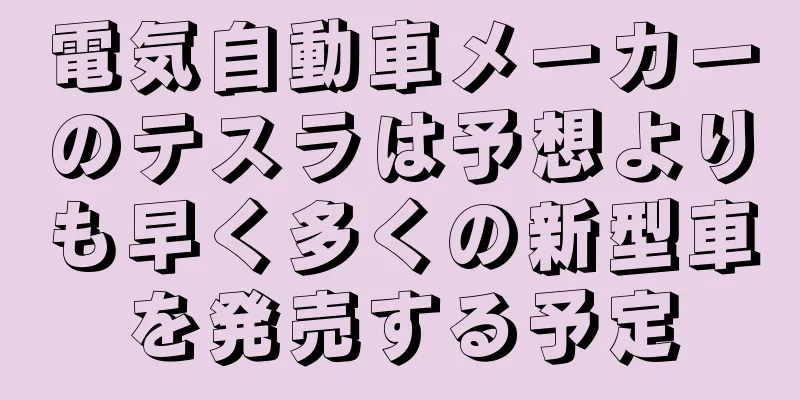 電気自動車メーカーのテスラは予想よりも早く多くの新型車を発売する予定