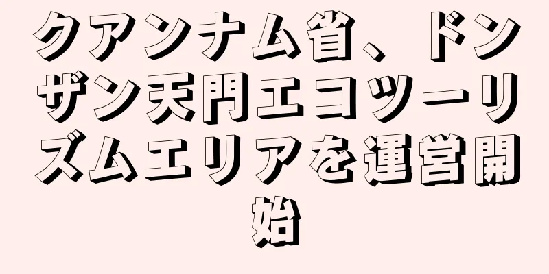 クアンナム省、ドンザン天門エコツーリズムエリアを運営開始