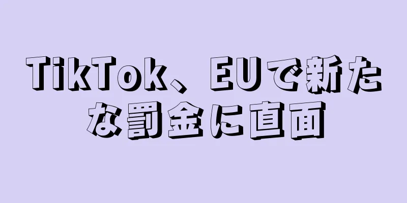 TikTok、EUで新たな罰金に直面