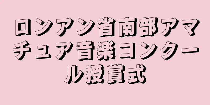 ロンアン省南部アマチュア音楽コンクール授賞式