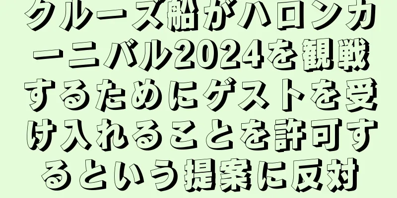 クルーズ船がハロンカーニバル2024を観戦するためにゲストを受け入れることを許可するという提案に反対