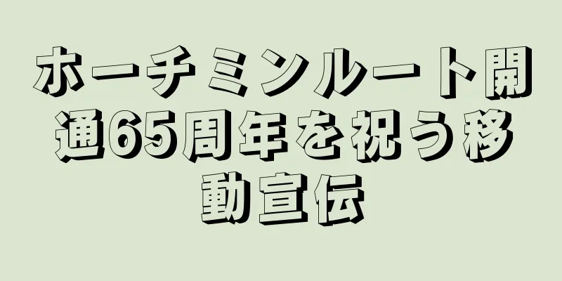 ホーチミンルート開通65周年を祝う移動宣伝