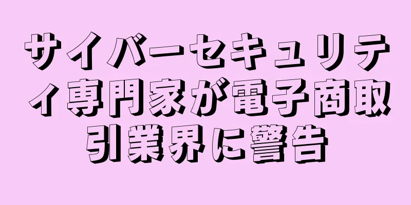 サイバーセキュリティ専門家が電子商取引業界に警告