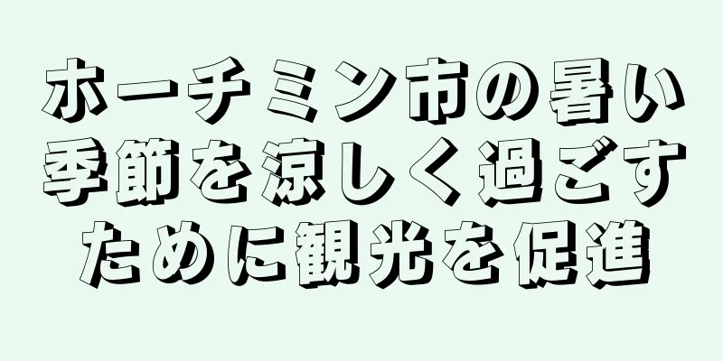 ホーチミン市の暑い季節を涼しく過ごすために観光を促進
