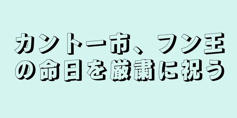 カントー市、フン王の命日を厳粛に祝う