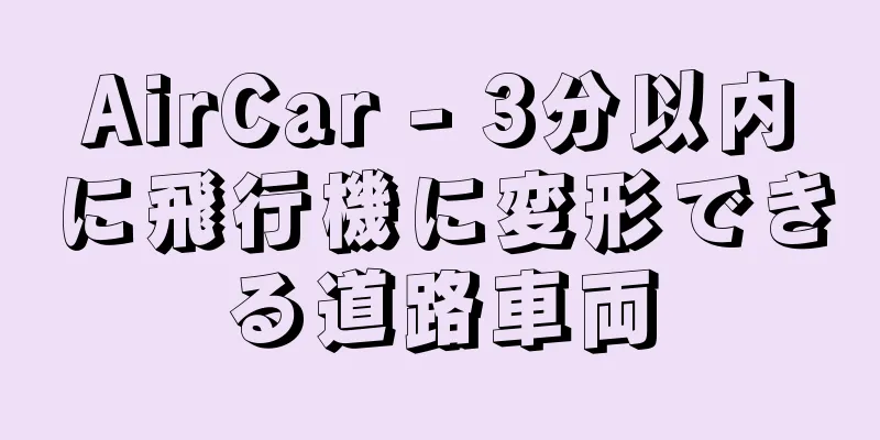 AirCar - 3分以内に飛行機に変形できる道路車両