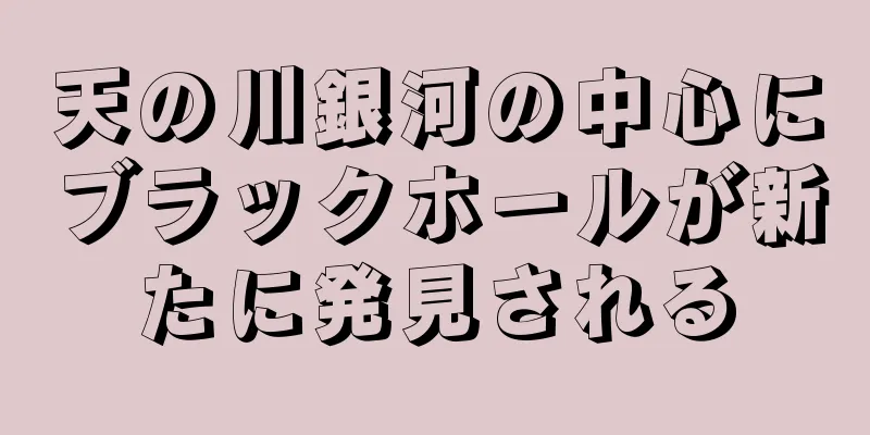 天の川銀河の中心にブラックホールが新たに発見される