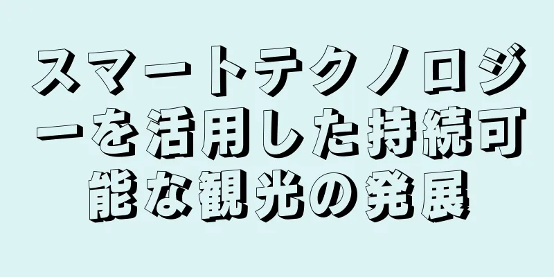 スマートテクノロジーを活用した持続可能な観光の発展