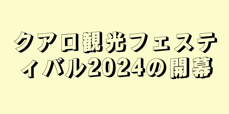 クアロ観光フェスティバル2024の開幕