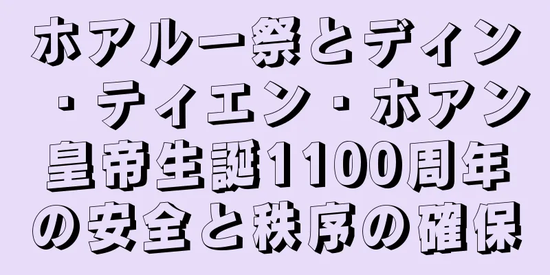 ホアルー祭とディン・ティエン・ホアン皇帝生誕1100周年の安全と秩序の確保