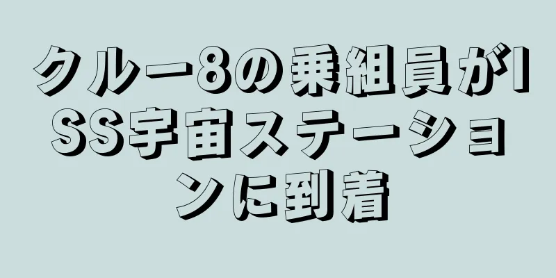 クルー8の乗組員がISS宇宙ステーションに到着
