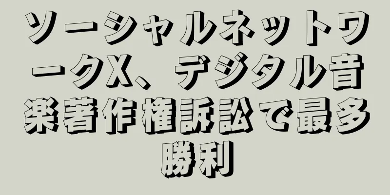 ソーシャルネットワークX、デジタル音楽著作権訴訟で最多勝利