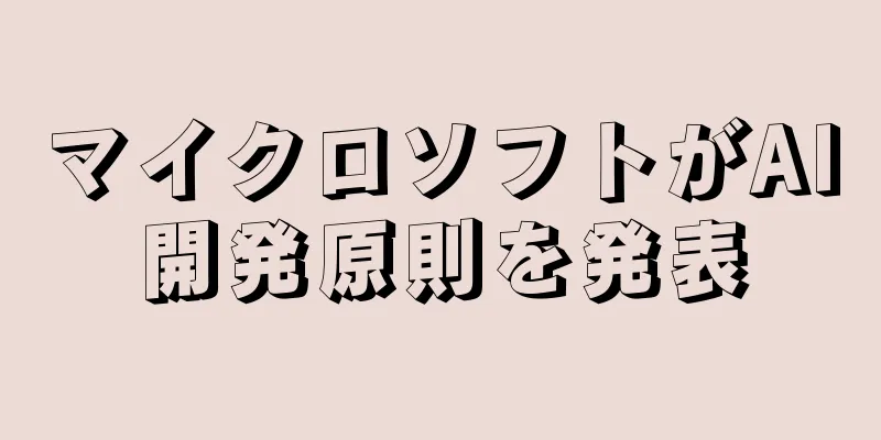 マイクロソフトがAI開発原則を発表