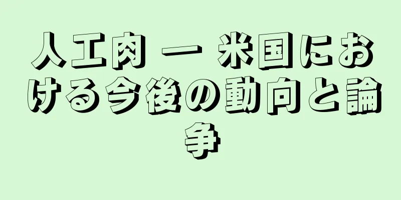 人工肉 ― 米国における今後の動向と論争