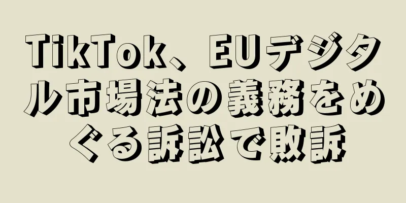 TikTok、EUデジタル市場法の義務をめぐる訴訟で敗訴