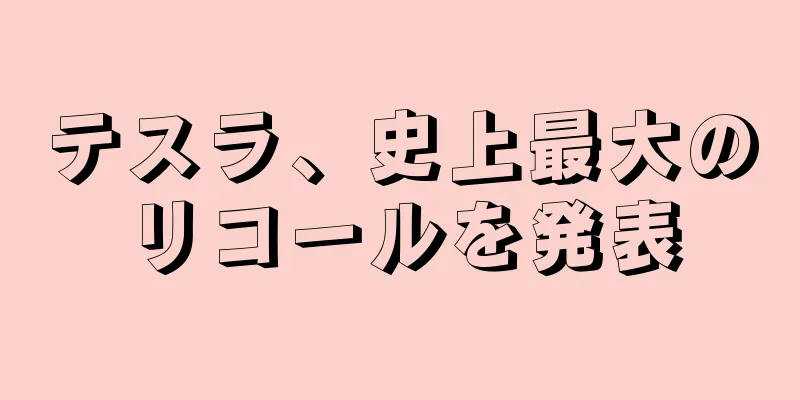 テスラ、史上最大のリコールを発表