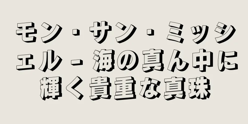 モン・サン・ミッシェル - 海の真ん中に輝く貴重な真珠