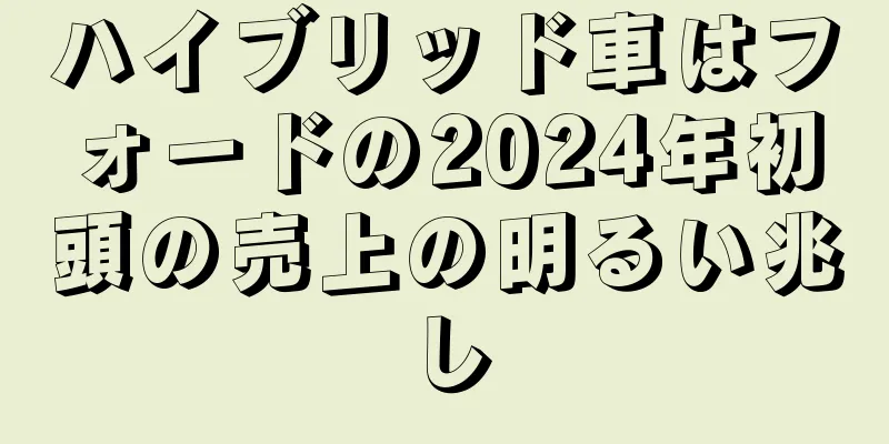 ハイブリッド車はフォードの2024年初頭の売上の明るい兆し