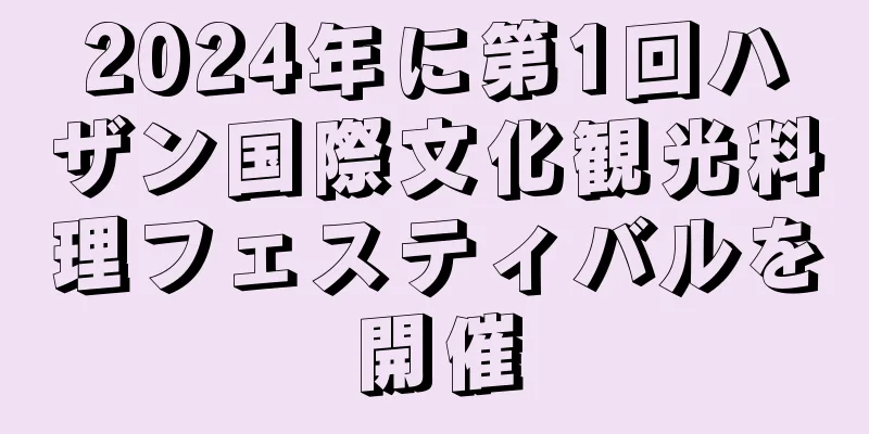 2024年に第1回ハザン国際文化観光料理フェスティバルを開催