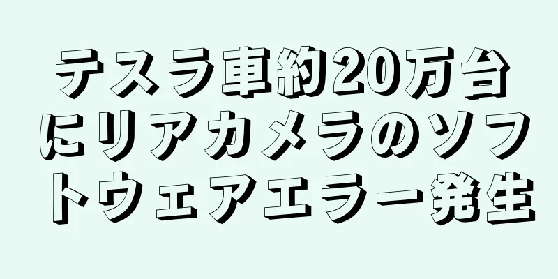 テスラ車約20万台にリアカメラのソフトウェアエラー発生