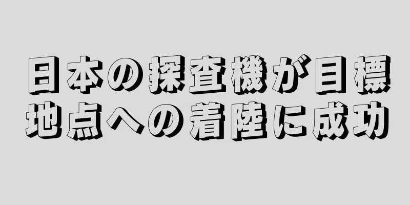 日本の探査機が目標地点への着陸に成功
