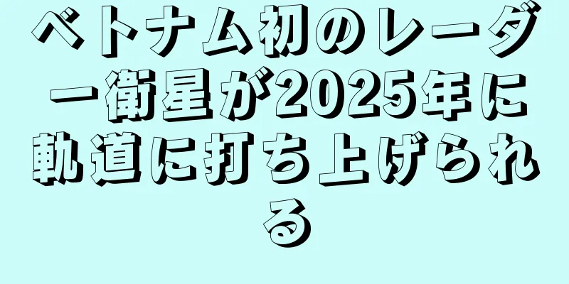 ベトナム初のレーダー衛星が2025年に軌道に打ち上げられる