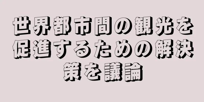 世界都市間の観光を促進するための解決策を議論