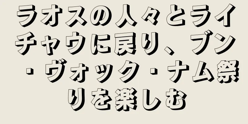 ラオスの人々とライチャウに戻り、ブン・ヴォック・ナム祭りを楽しむ