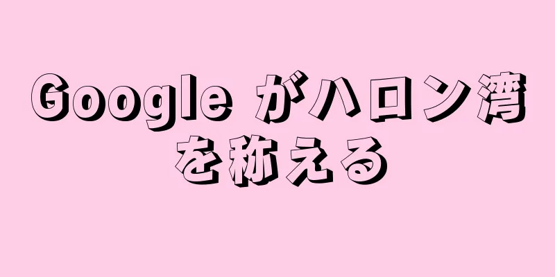 Google がハロン湾を称える