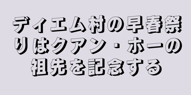 ディエム村の早春祭りはクアン・ホーの祖先を記念する