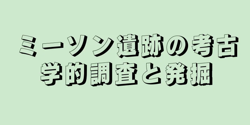ミーソン遺跡の考古学的調査と発掘