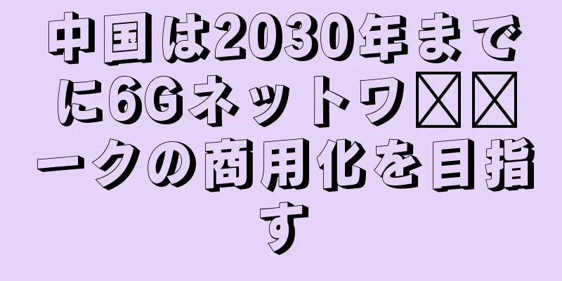 中国は2030年までに6Gネットワ​​ークの商用化を目指す