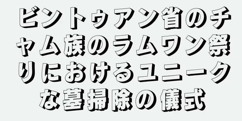 ビントゥアン省のチャム族のラムワン祭りにおけるユニークな墓掃除の儀式