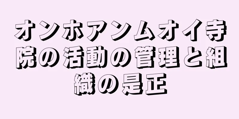 オンホアンムオイ寺院の活動の管理と組織の是正