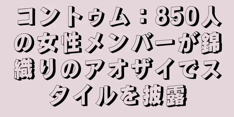 コントゥム：850人の女性メンバーが錦織りのアオザイでスタイルを披露