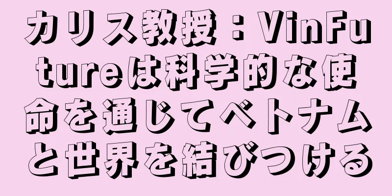 カリス教授：VinFutureは科学的な使命を通じてベトナムと世界を結びつける