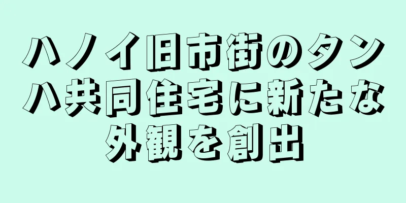 ハノイ旧市街のタンハ共同住宅に新たな外観を創出