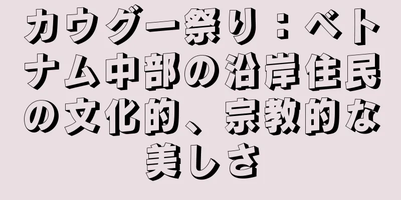 カウグー祭り：ベトナム中部の沿岸住民の文化的、宗教的な美しさ