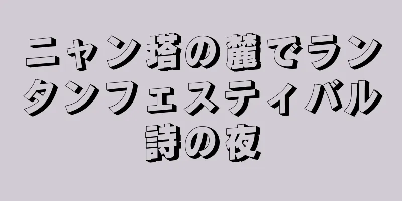 ニャン塔の麓でランタンフェスティバル詩の夜