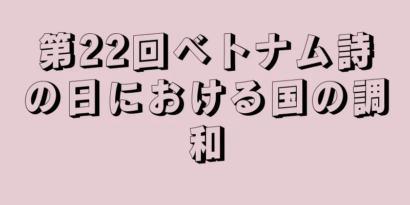 第22回ベトナム詩の日における国の調和