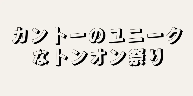 カントーのユニークなトンオン祭り