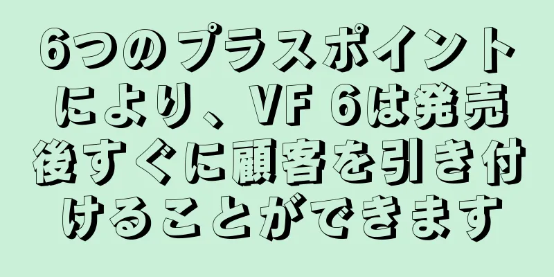 6つのプラスポイントにより、VF 6は発売後すぐに顧客を引き付けることができます