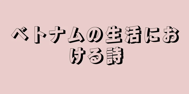 ベトナムの生活における詩