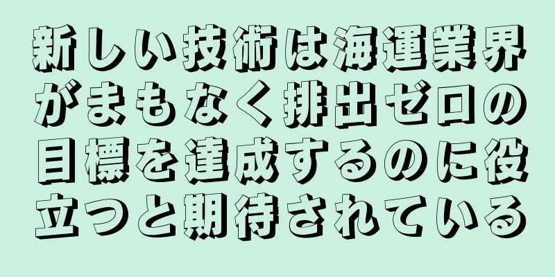 新しい技術は海運業界がまもなく排出ゼロの目標を達成するのに役立つと期待されている
